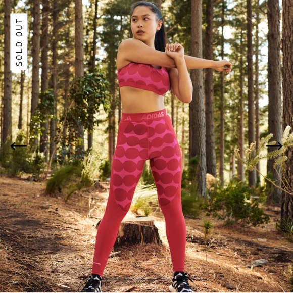 adidas | Pants u0026 Jumpsuits | Adidas Marimekko Techfit Adidas Legging And  Top Active Set In Vivid Red | Poshmark